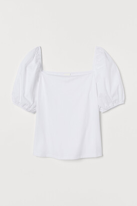 H&M Puff-sleeved top