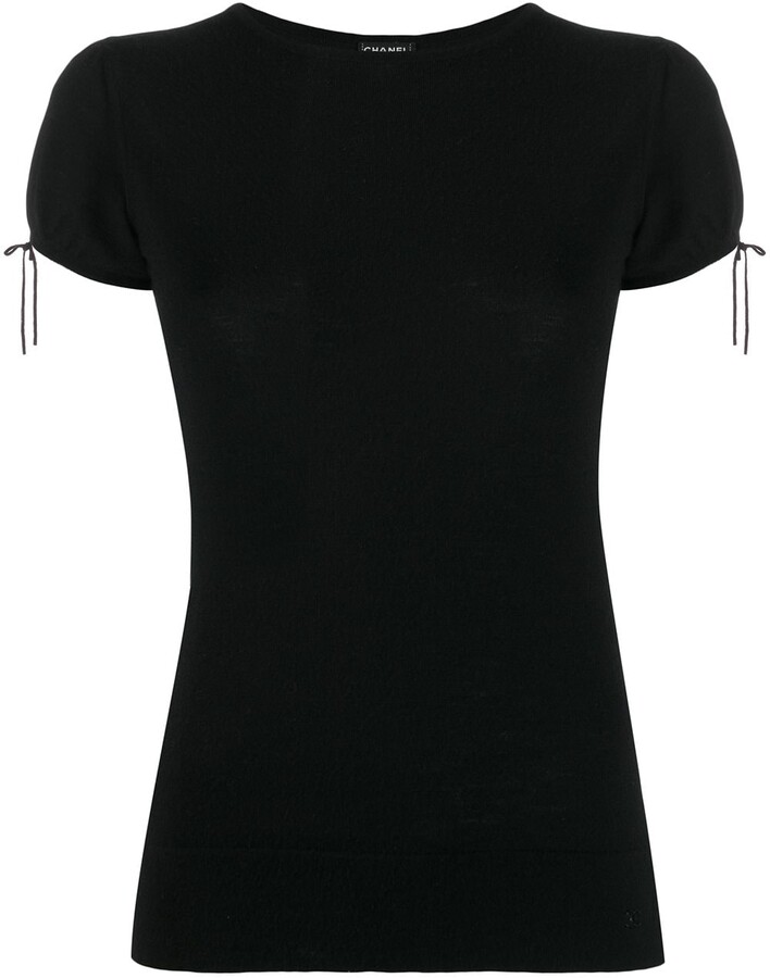 Chanel Pre Owned 2004s tied sleeves T-shirt