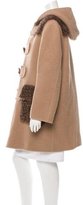 Thumbnail for your product : Marc Jacobs Shearling-Trimmed Alpaca Coat