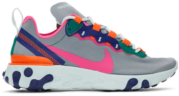 nike react element 55 grey and blue