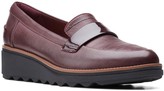 Thumbnail for your product : Clarks Sharon Gracie Low Wedge Shoe - Burgundy