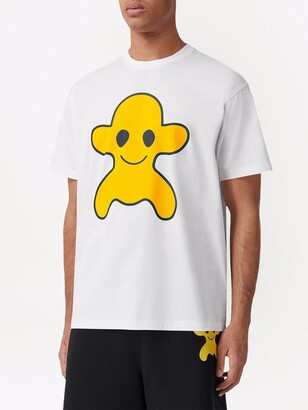 ★【BURBERRY】★BACK MONSTER PRINT SHORT SLEEVE T SHIRT★ Burberry Monster Graphic Print T-Shirt - Black T-Shirts