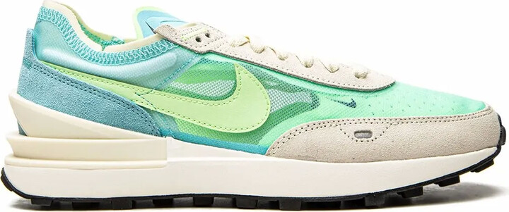 Nike Waffle One "Bleached Aqua/Lime" sneakers