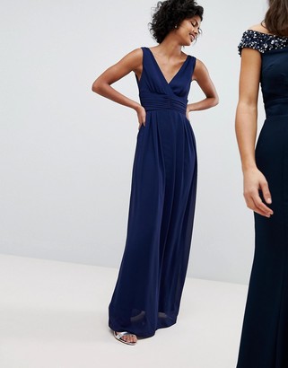 tfnc cold shoulder wrap maxi bridesmaid dress with fishtail