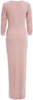 Thumbnail for your product : Quiz Blush Pink Sequin Lace 3/4 Sleeve Maxi Dress