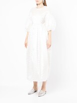 Thumbnail for your product : Cecilie Bahnsen Textured Open-Back Midi Dress