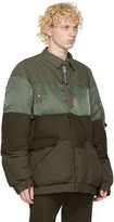 Thumbnail for your product : Sacai Khaki Melton Wool Padded Blouson Jacket