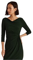 Thumbnail for your product : Lauren Ralph Lauren Mid Weight Matte Jersey 3/4 Sleeve Day Dress