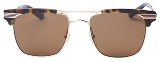Gucci Eyewear Square Frame Aviator Sunglasses