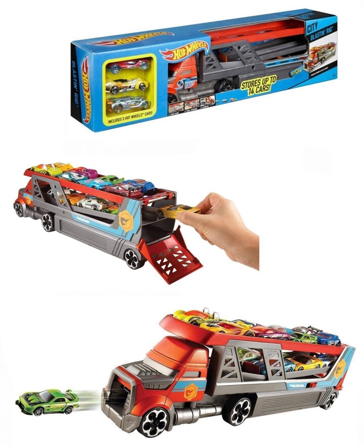 Hot Wheels Blastin Rig Mattel Hot Wheels Car Blasting Big Rig Play