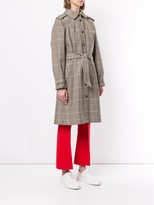 Thumbnail for your product : A.P.C. Ava checked trench coat