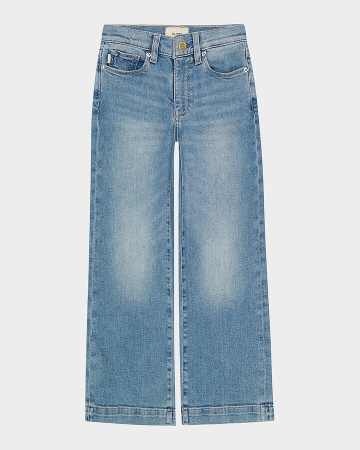 DL1961 Girl's Lily Wide Leg Jeans, Size 3-6