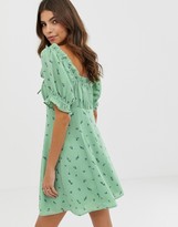 Thumbnail for your product : ASOS DESIGN sweetheart mini dress in floral print