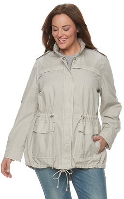 Levi's Plus Size Hooded Roll-Tab Anorak Jacket