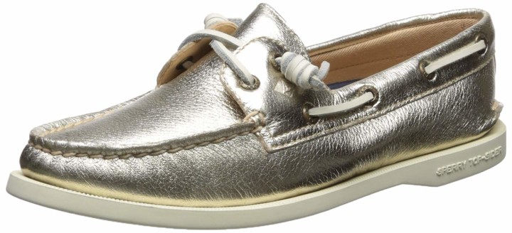 sperry metallic sneaker