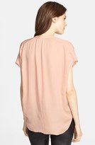 Thumbnail for your product : Vince 'Popover' Cap Sleeve Silk Blouse