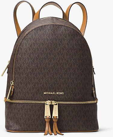 michael kors rhea medium slim logo backpack