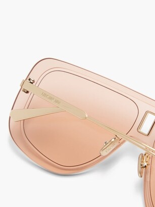 Christian Dior Ultradior Aviator Acetate Sunglasses - Pink