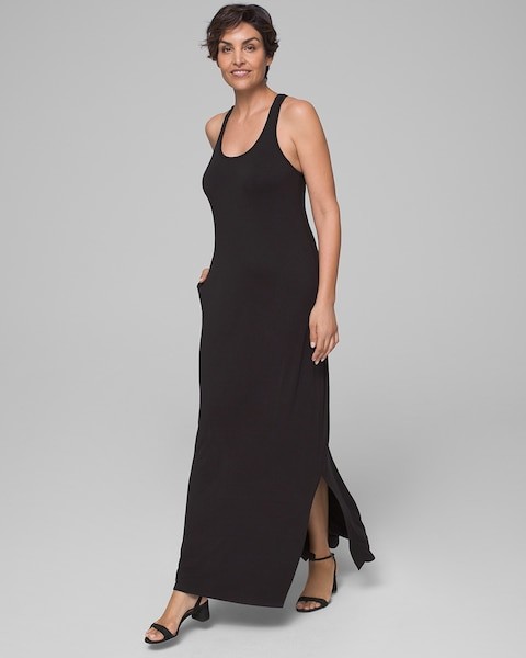 maxi dress with shelf bra