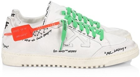 Off-White 2.0 Leather Low-Top Sneakers - ShopStyle