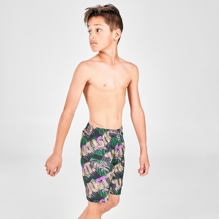 Nike Boys' Swim Just Do It Tropic Packable 8" Volley Shorts - ShopStyle