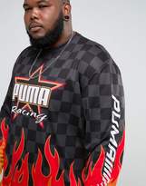 Thumbnail for your product : Puma Plus Long Sleeve Top With Flame Print Exclusive To Asos