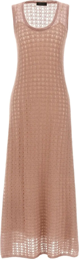 Fabiana Filippi Open-Knit Maxi Dress