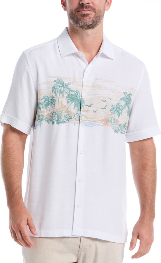 Cubavera Men's Tropical Landscape Shirt