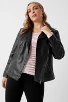 Thumbnail for your product : Next Womens Dorothy Perkins Curve Faux Leather Biker Jacket