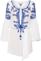 Thumbnail for your product : Emilio Pucci Embellished silk-crepe tunic
