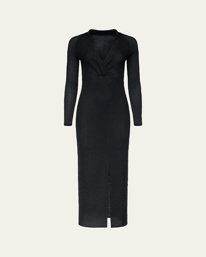 x Henry Zankov Castella Shimmer Knit Column Maxi Dress
