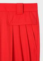 Thumbnail for your product : Paul Smith Women's Red Wool Pleated Trousers
