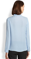 Thumbnail for your product : Halston Silk Draped Blouse