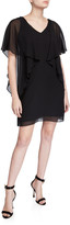 Thumbnail for your product : Trina Turk Buena Vista V-Neck Draped Flutter-Sleeve Dress