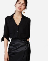 Thumbnail for your product : Express Slim Fit Convertible Sleeve Portofino Shirt