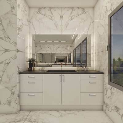 Sapphire Solar Series Center-to-Center Modern Cabinet Handle/Pull (5-Pack)