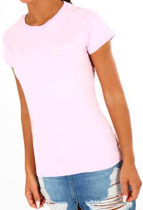 Pink Boutique Princess Baby Pink Slogan T-Shirt