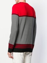 Thumbnail for your product : Balmain Striped Crew Neck Sweater