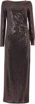 Thumbnail for your product : Wallis Bronze Sequin Ruched Side Maxi Dress