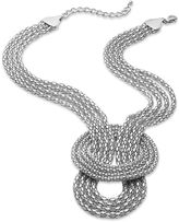 Thumbnail for your product : Sequin Necklace, Silver-Tone Mesh Knot Four-Row Necklace