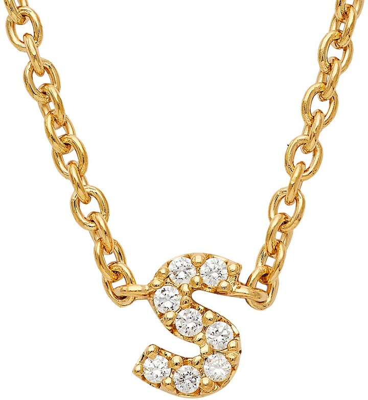 Gold Initial Pendant | Shop the world's largest collection of fashion 