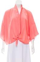 Thumbnail for your product : Elizabeth and James Silk Tie Blouse