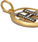 Thumbnail for your product : Annoushka 14kt and 18kt yellow gold H diamond initial pendant necklace
