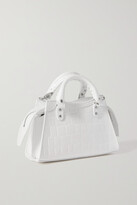 Thumbnail for your product : Balenciaga Neo Classic City Mini Croc-effect Leather Tote - White