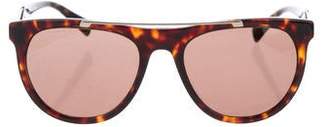 Versace Round Tortoiseshell Sunglasses