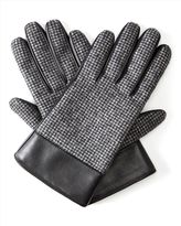 Thumbnail for your product : Jaeger Leather Puppytooth Gloves