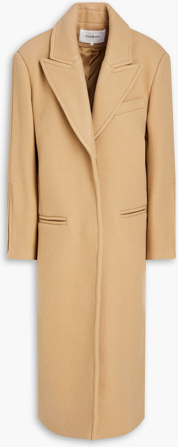 Manteau wool-blend felt coat