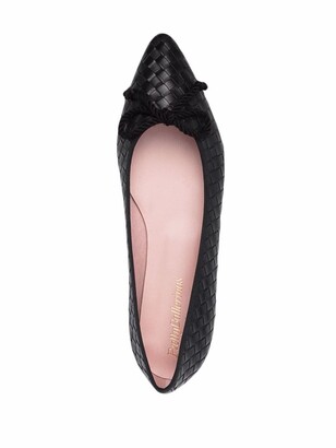 Pretty Ballerinas Woven-Effect Ballerina Shoes