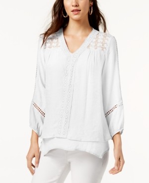 Style&Co. Style & Co Plus Size Layered-Hem Top, Created for Macy's