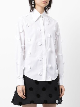SHUSHU/TONG Polka-Dot Applique Shirt